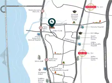 Anchorpoint Aviara location map, Malad West